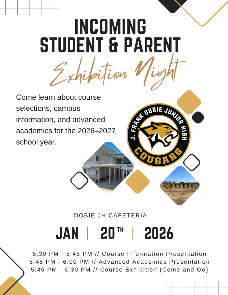 Incoming 7th and 8th grade exhibition night Tuesday, January 20th at 5:30pm