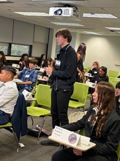 Junior Model UN participants