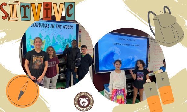 GT students completing a survival kit.