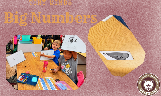 Kindergarten investigating teen numbers.