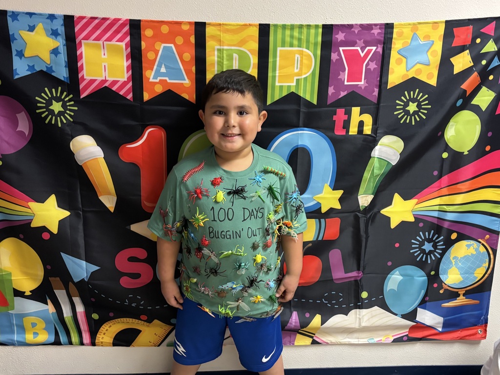 PreK students celebrating 100 days of school.