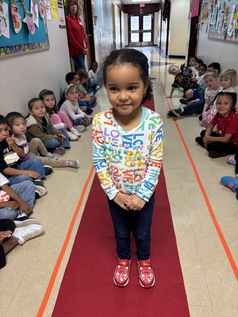 PreK students celebrating 100 days of school.