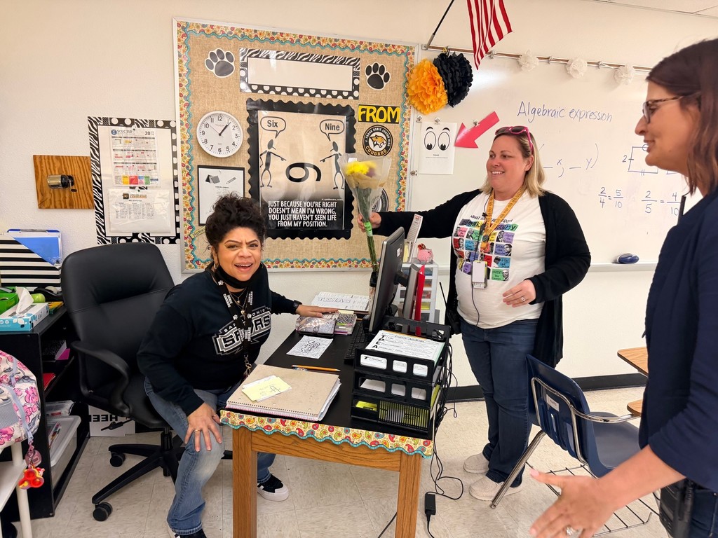 Ms. Larson receives the para-professional of the year award