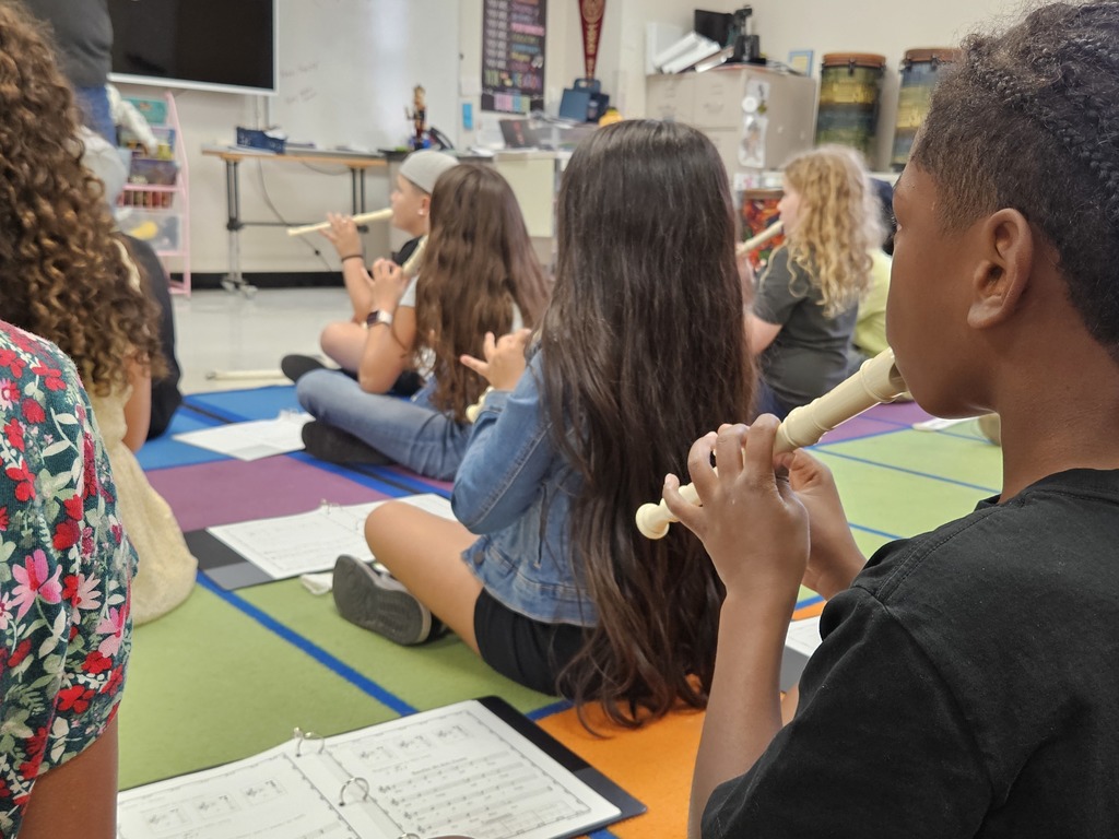 4th grade is learning to play the recorder