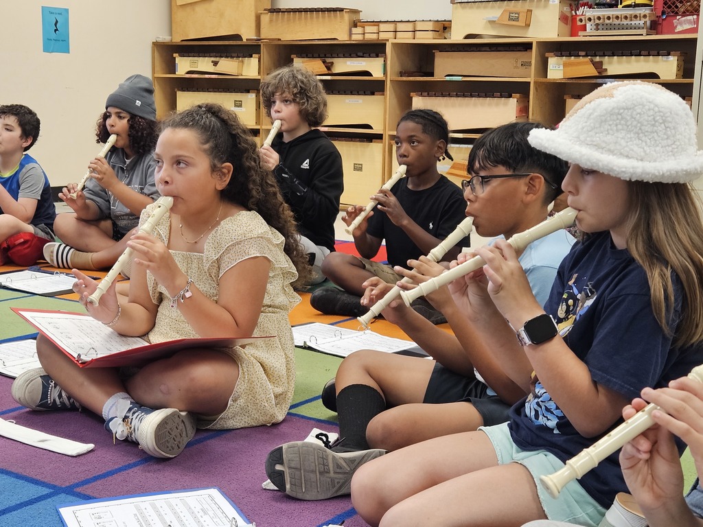 4th grade is learning to play the recorder