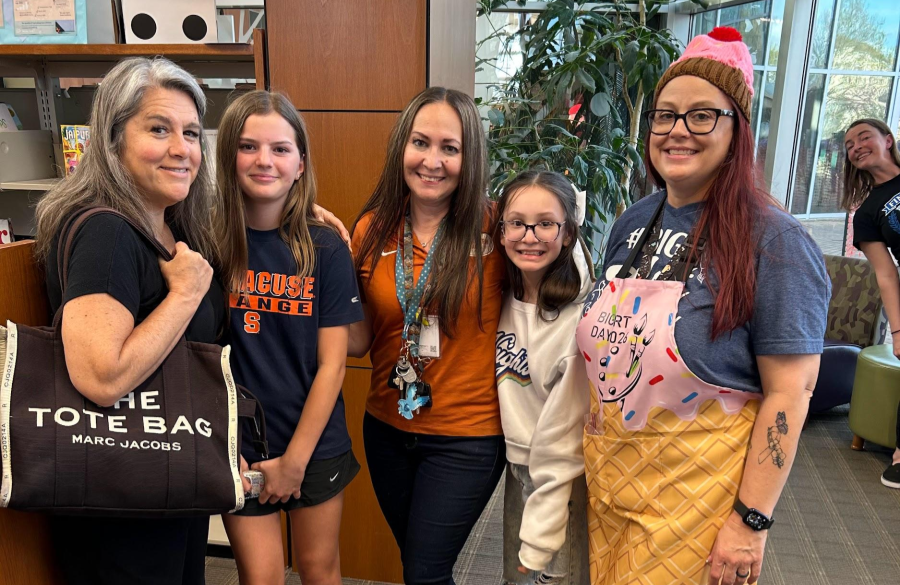 picture of students and staff at Big Art Day event