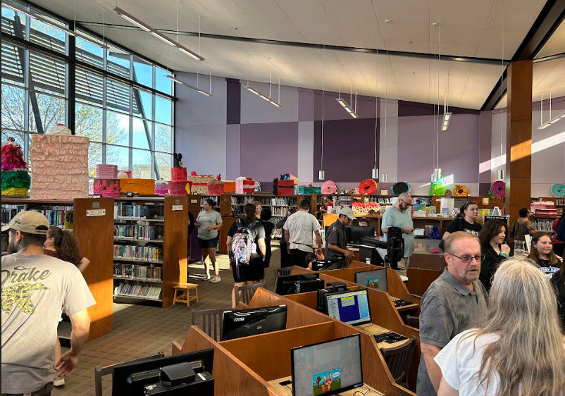 schertz library displaying food art