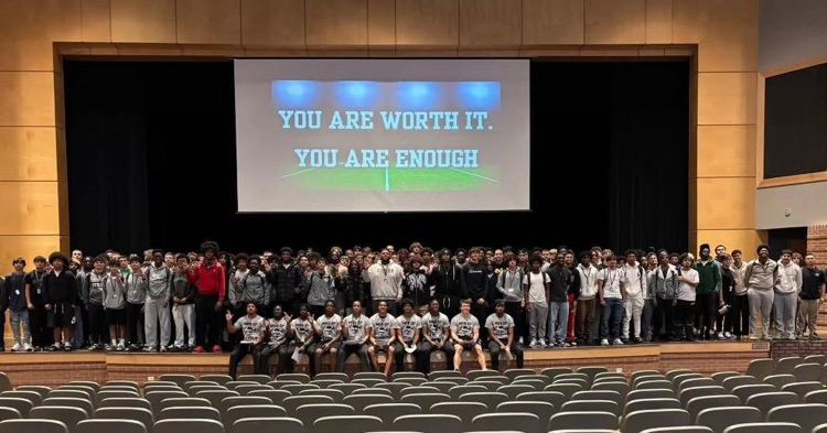 football students in Steele auditorium