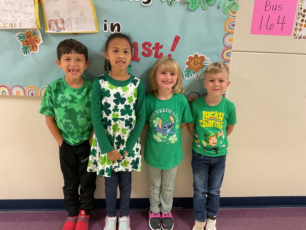 Grizzlies celebrating St. Patrick's Day!