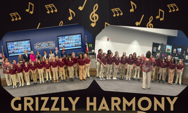 Grizzly Choir performing at the Board Meeting.