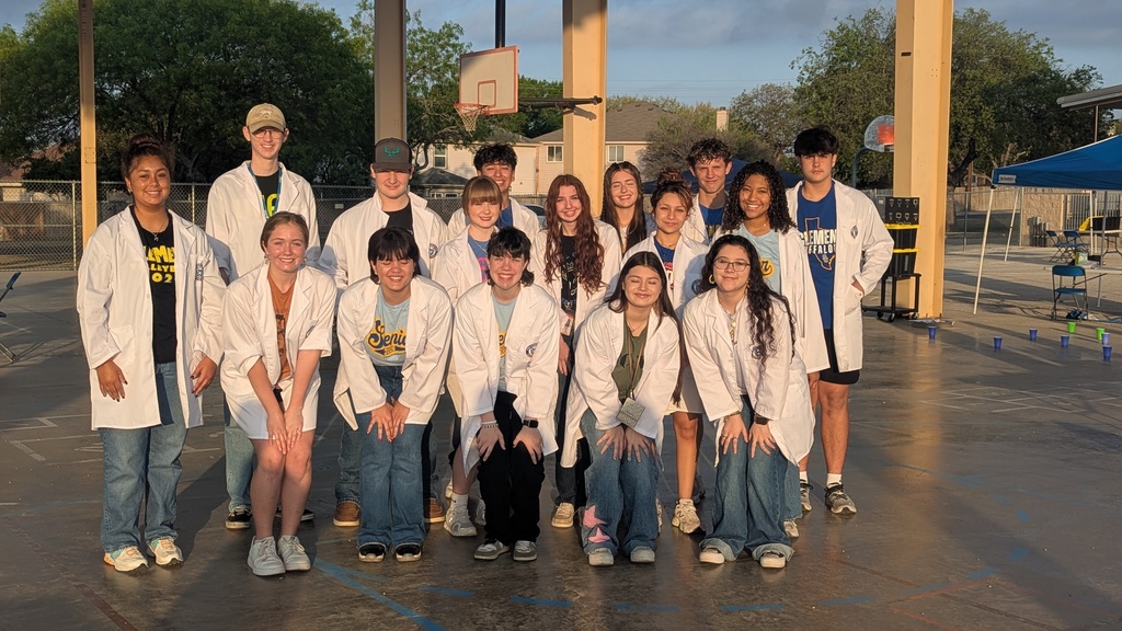 Clemens scientists posing for picture