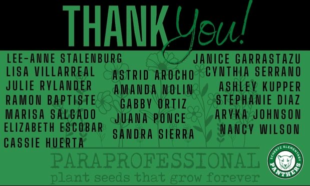 Paraprofessional Appreciation Day