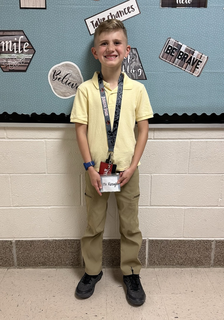 student dressed as Mr. Keough