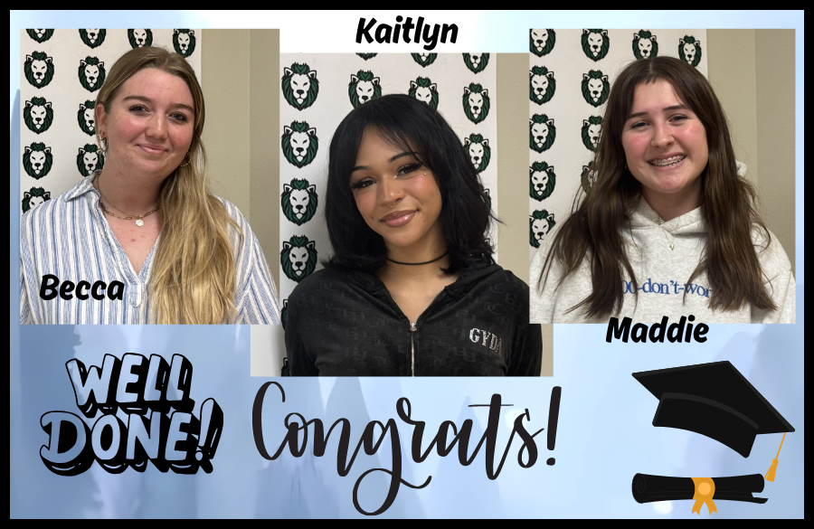 3 female students pose for picture