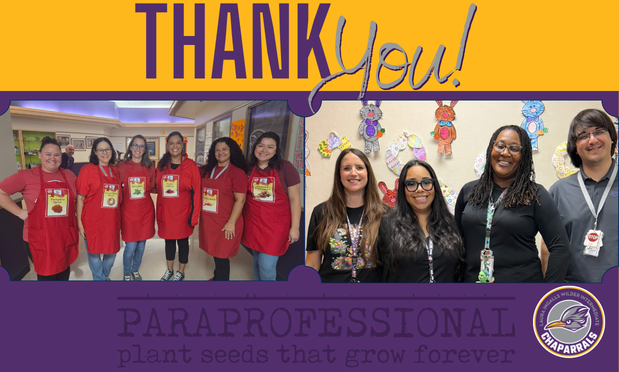 Wilder Paraprofessionals on a thank you card