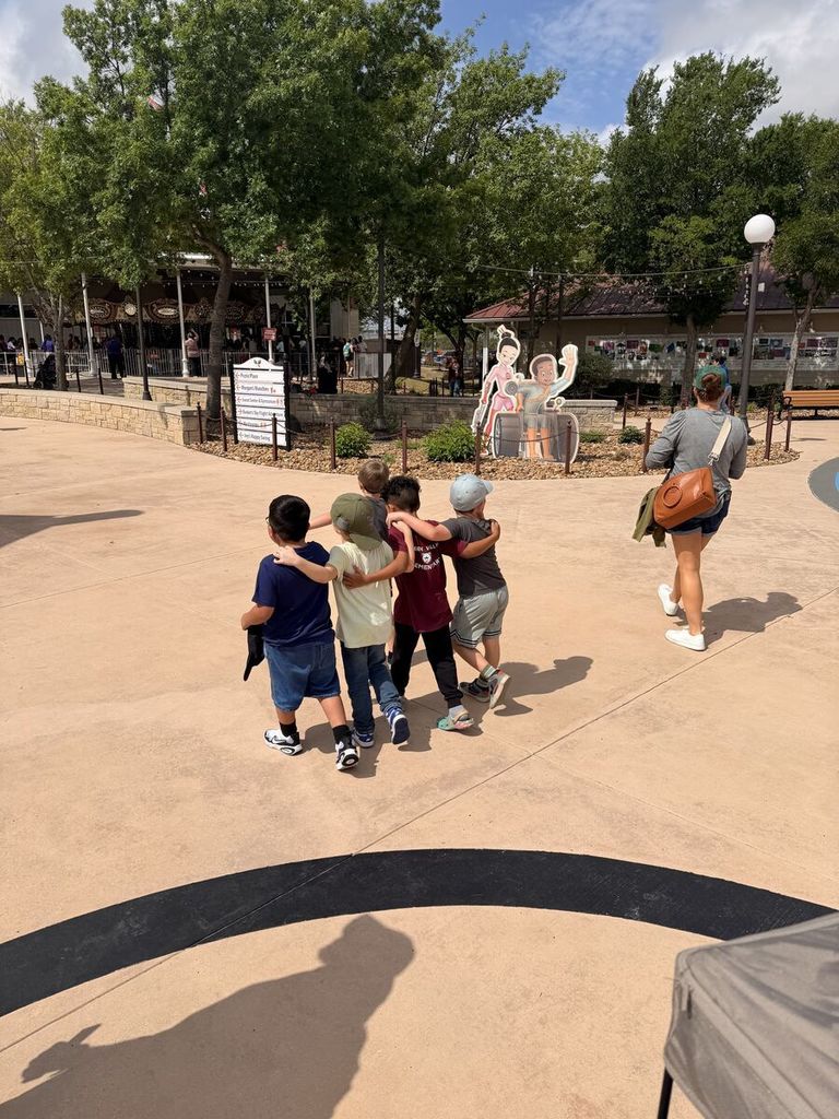 First grade having fun at their field trip to Morgan's Wonderland.