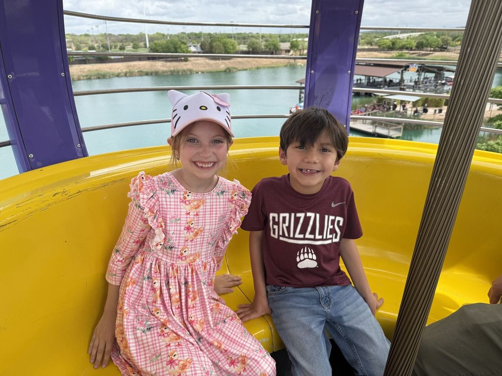 First grade having fun at their field trip to Morgan's Wonderland.