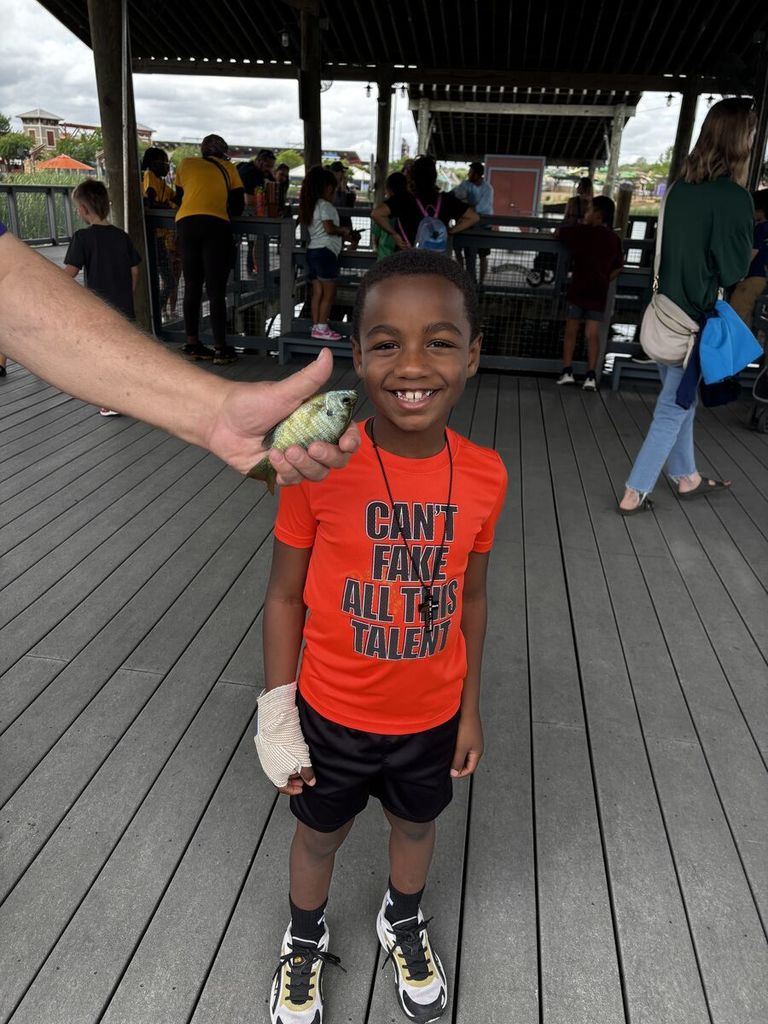 First grade having fun at their field trip to Morgan's Wonderland.