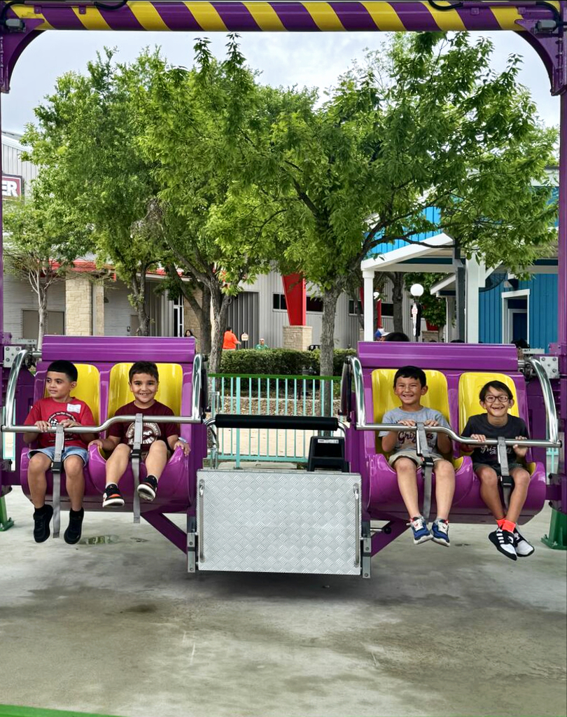 First grade having fun at their field trip to Morgan's Wonderland.