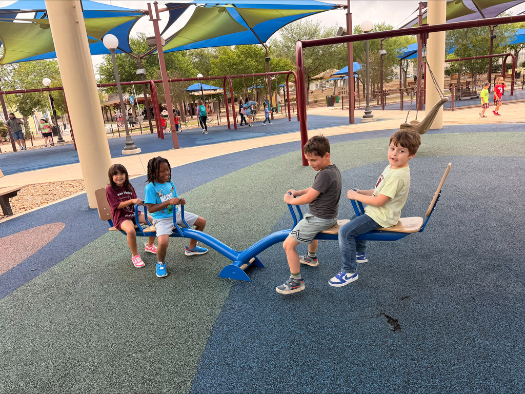 First grade having fun at their field trip to Morgan's Wonderland.
