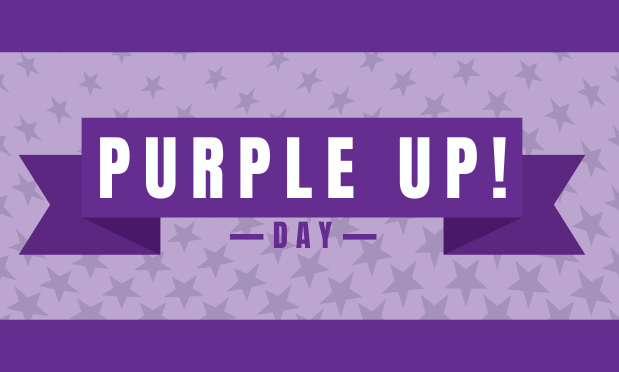 Purple up day for military child