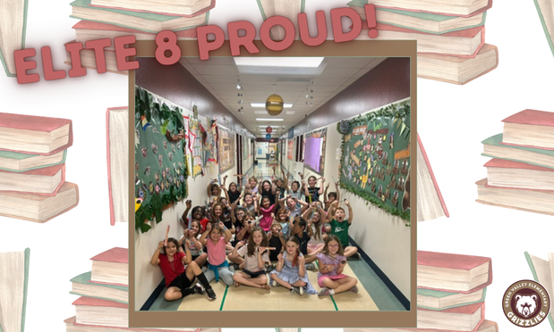 3rd Grade Grizzlies made it to the Elite 8 of the Great S.A. Reading Challenge.