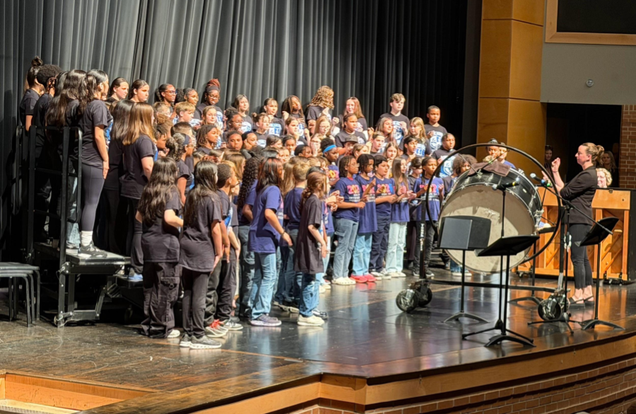 picture of Jordan choir performing on stage