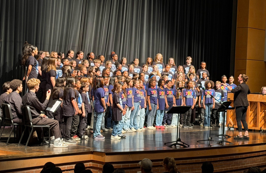 picture of Jordan choir performing on stage