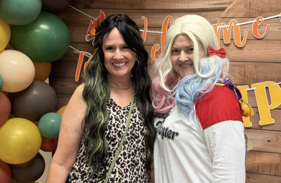 picture of teachers enjoying treats for teacher appreciation week