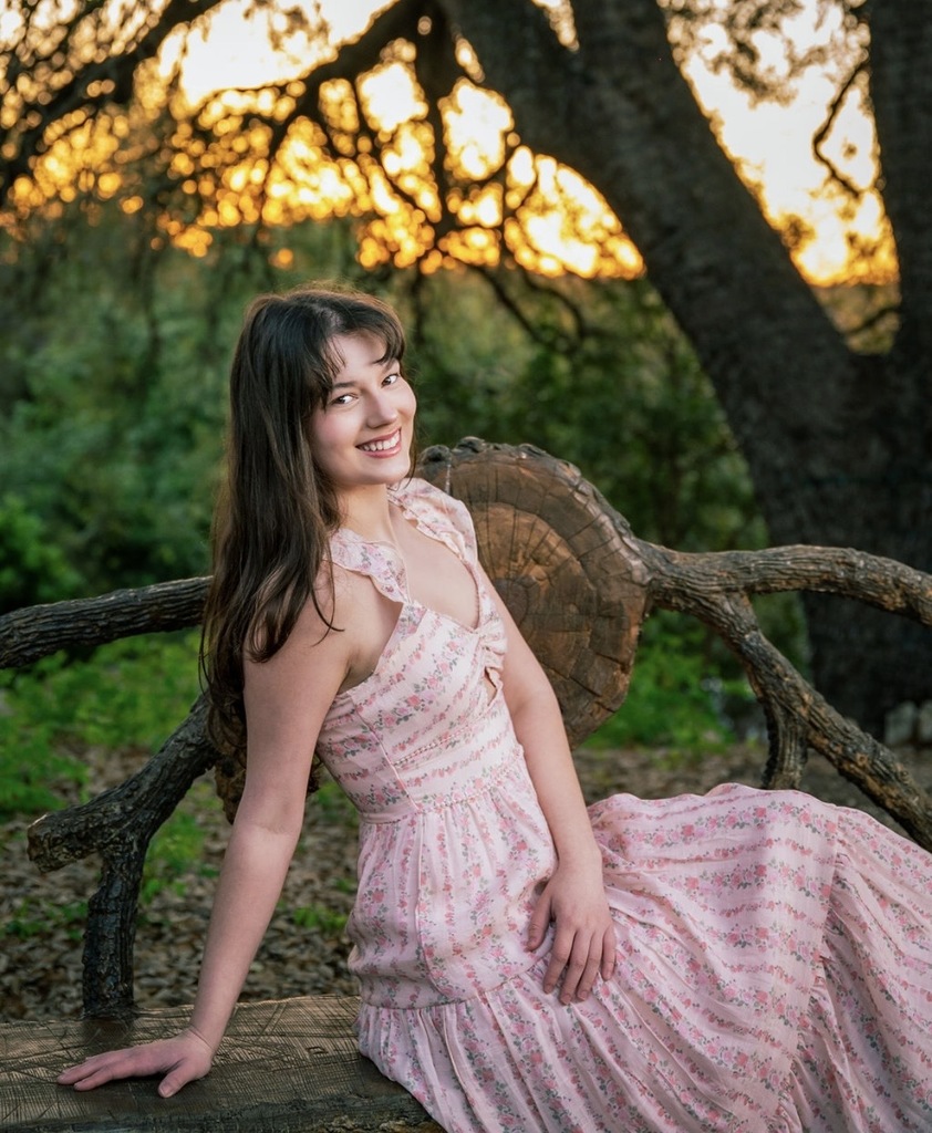 girl near garden