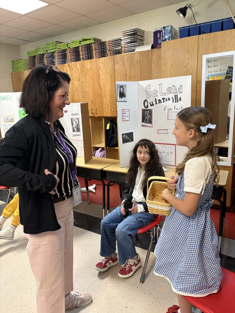 students at wax museum