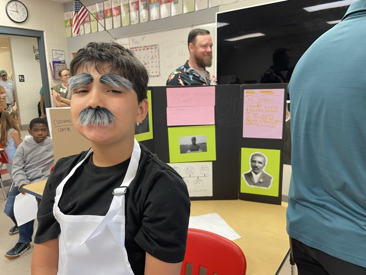 students at wax museum