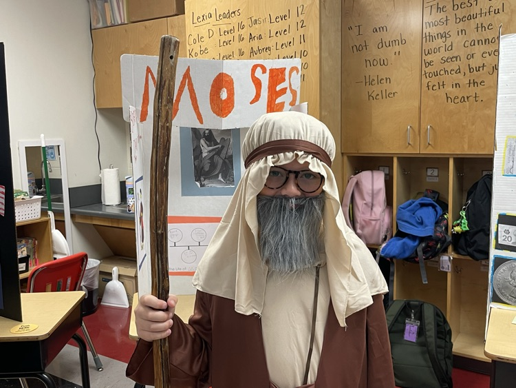 students at wax museum