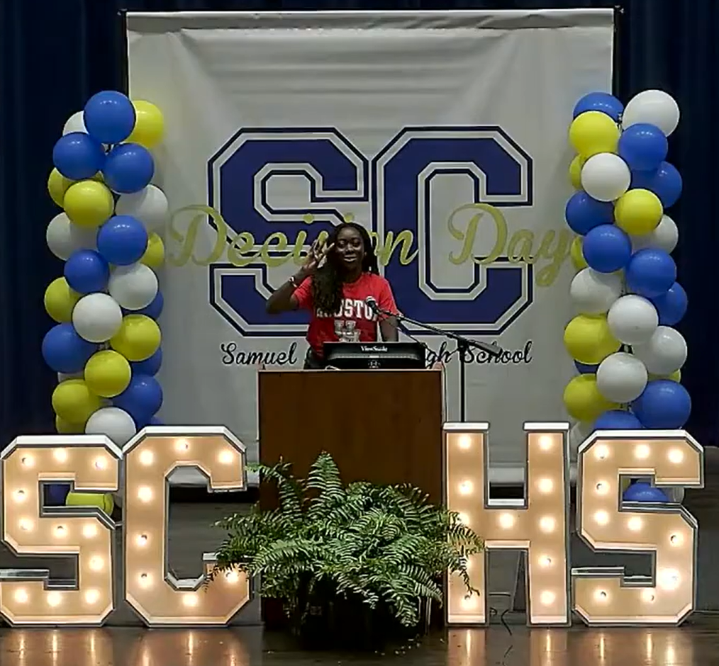 student declaring on decision day