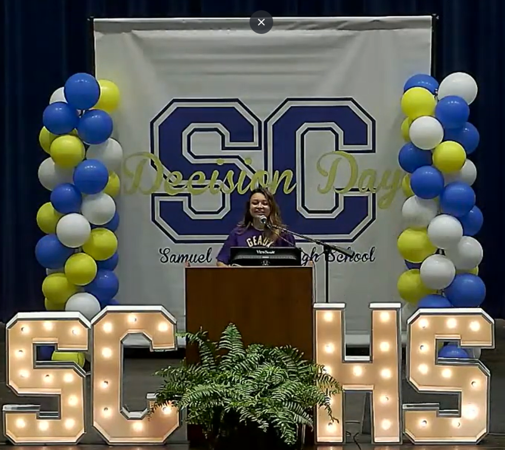 student declaring on decision day