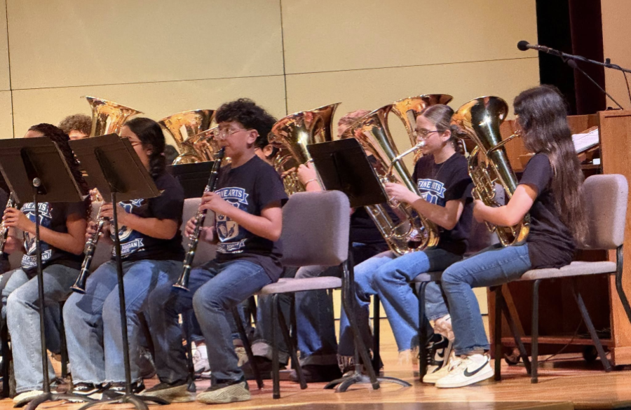 photo of band students performing at TLU contest