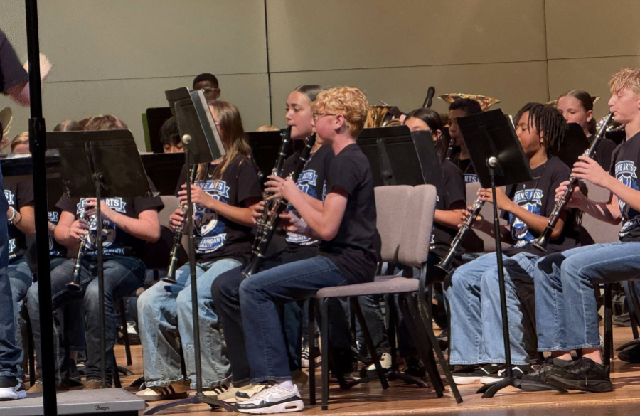 photo of band students performing at TLU contest