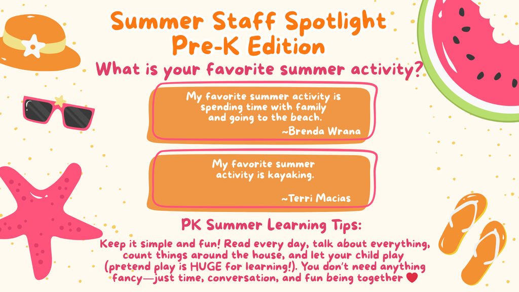 Pre-K Summer Staff Spotlight