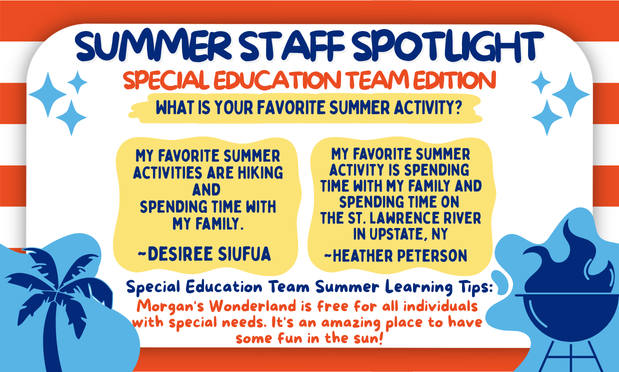Special Education Team Summer Staff Spotlight