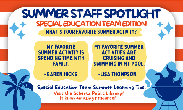 Special Education Team Summer Staff Spotlight