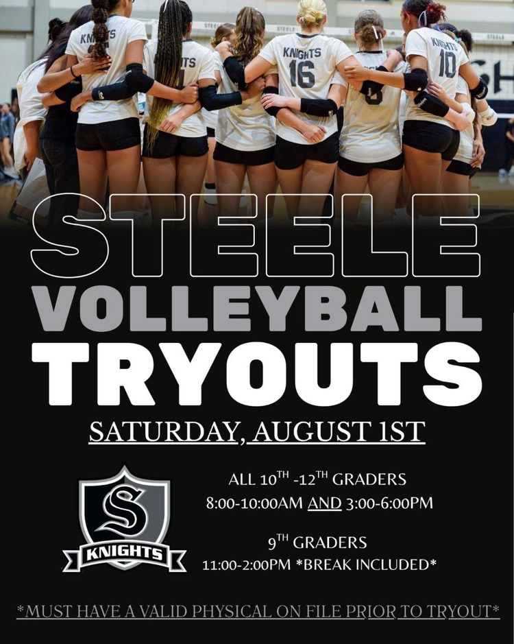 Steele volleyball tryouts