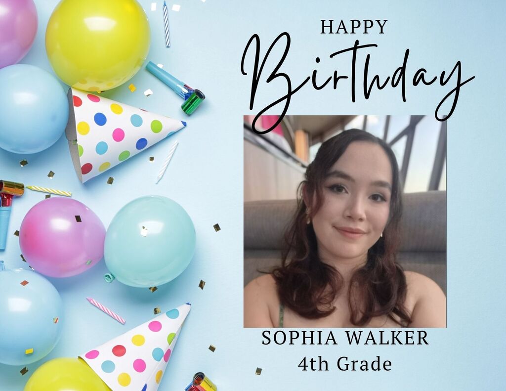 Sophia Walker 4th Grade