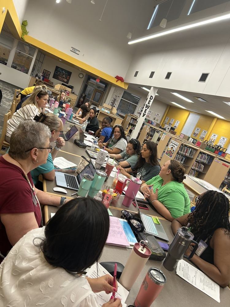 The instructional leadership team’s first meeting of 26-27.