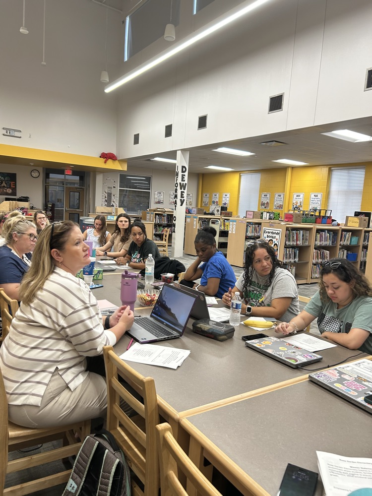The instructional leadership team’s first meeting of 26-27.