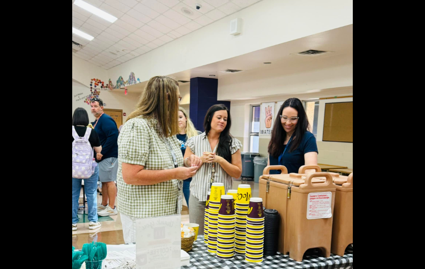 three teachers getting coffee