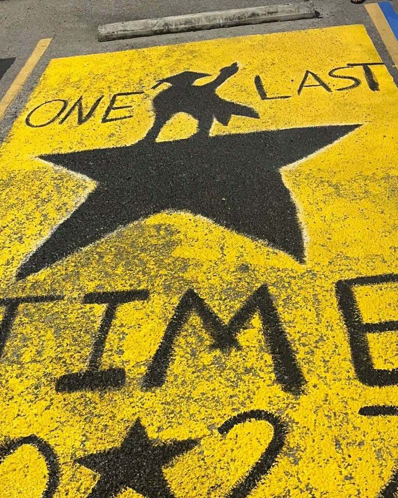 Painted parking spot