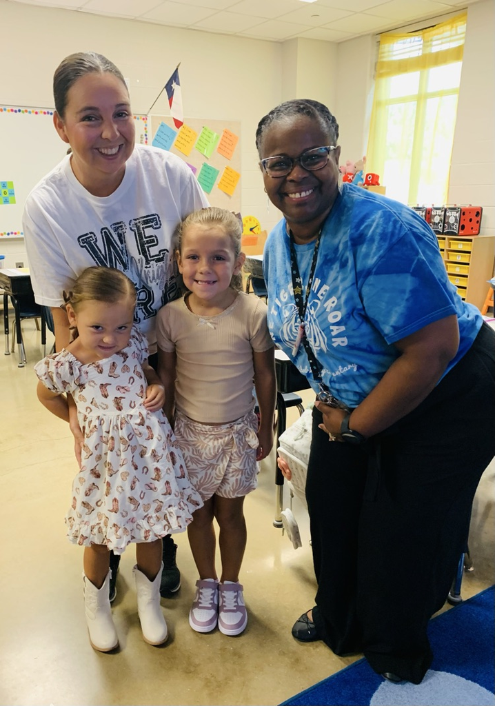 Mrs. Harris with students.