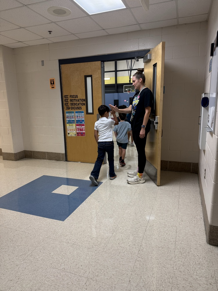 High fives for the first day back!!