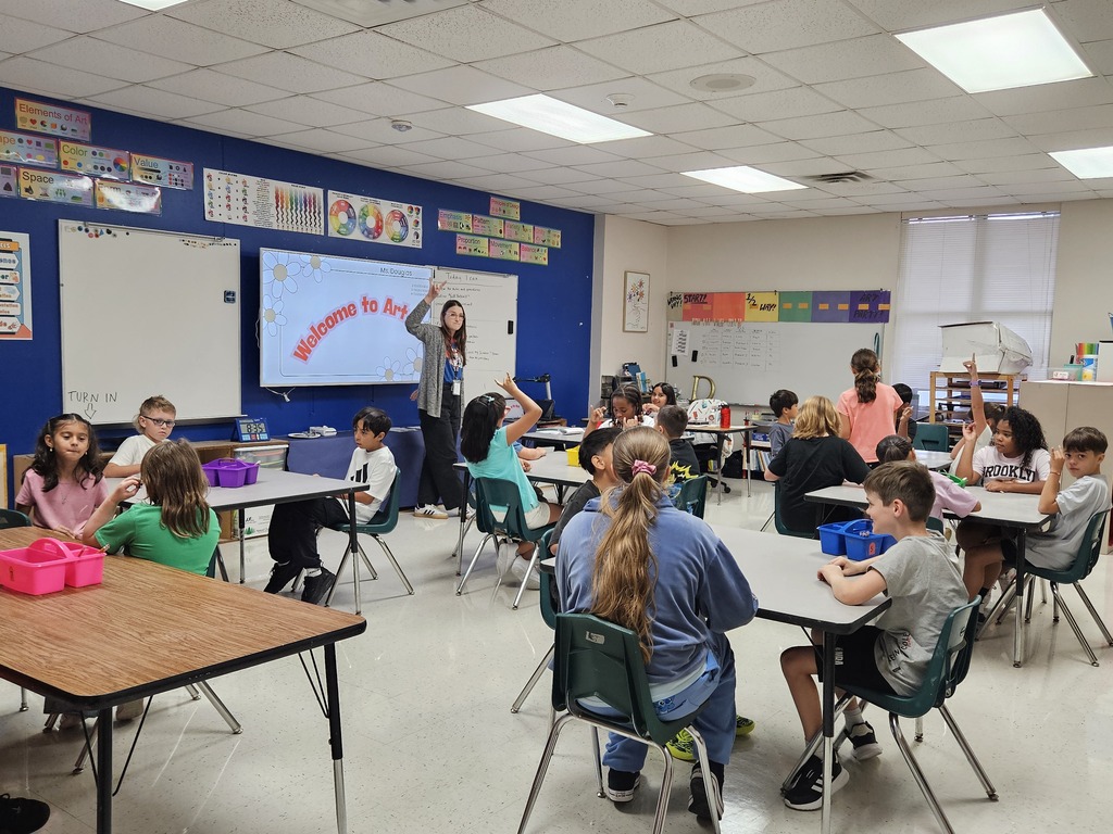 Wildcats learning the art class expectations