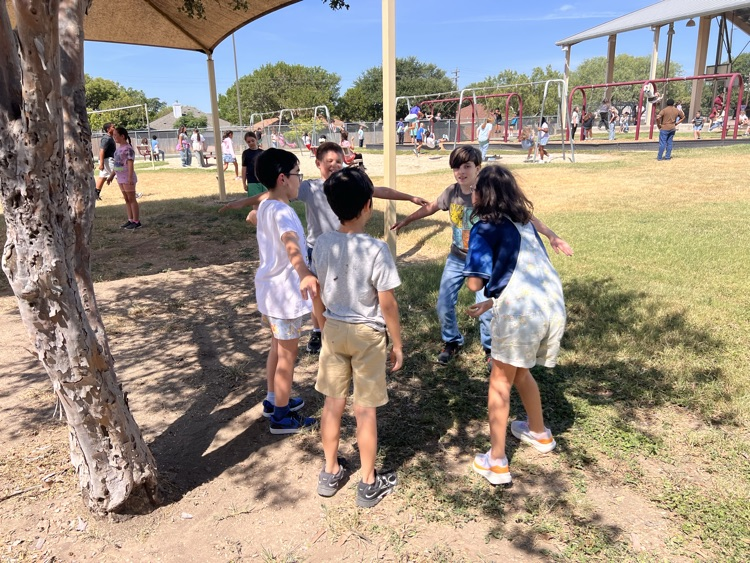 kids in a circle talking